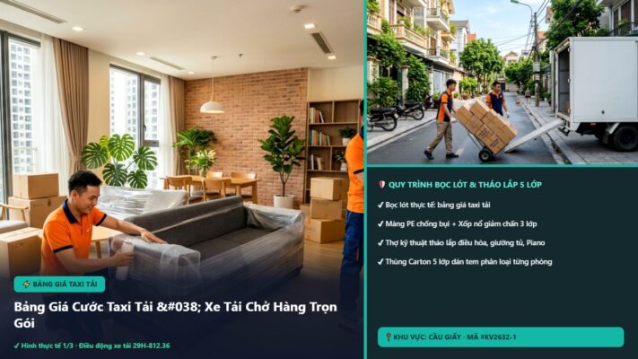 bảng giá taxi tải - Bảng Giá Cước Taxi Tải & Xe Tải Chở Hàng Trọn Gói Mới Nhất 2026 Tại Hà Nội | Kiến Vàng Cầu Giấy (Hình thực tế 1 - Mã #KV2632-1)