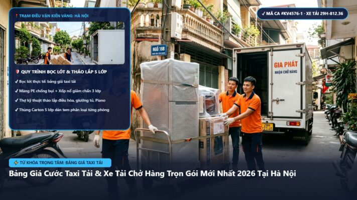 bảng giá taxi tải - Bảng Giá Cước Taxi Tải & Xe Tải Chở Hàng Trọn Gói Mới Nhất 2026 Tại Hà Nội | Kiến Vàng Hà Nội (Hình thực tế 1 - Mã #KV4576-1)