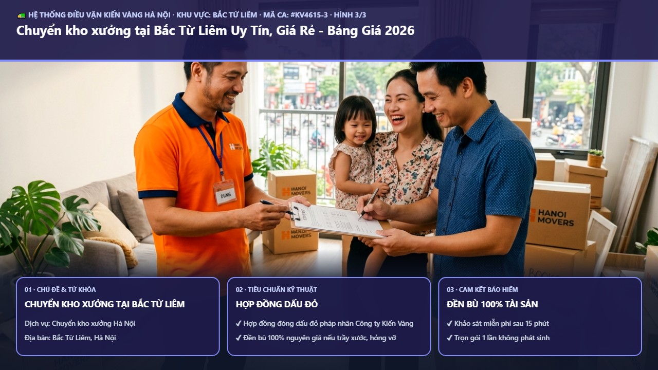 Hình ảnh thực tế nghiệm thu ca chuyển kho xưởng tại bắc từ liêm tại Quận Bắc Từ Liêm Hà Nội - Công Ty Vận Chuyển Kiến Vàng Hà Nội
