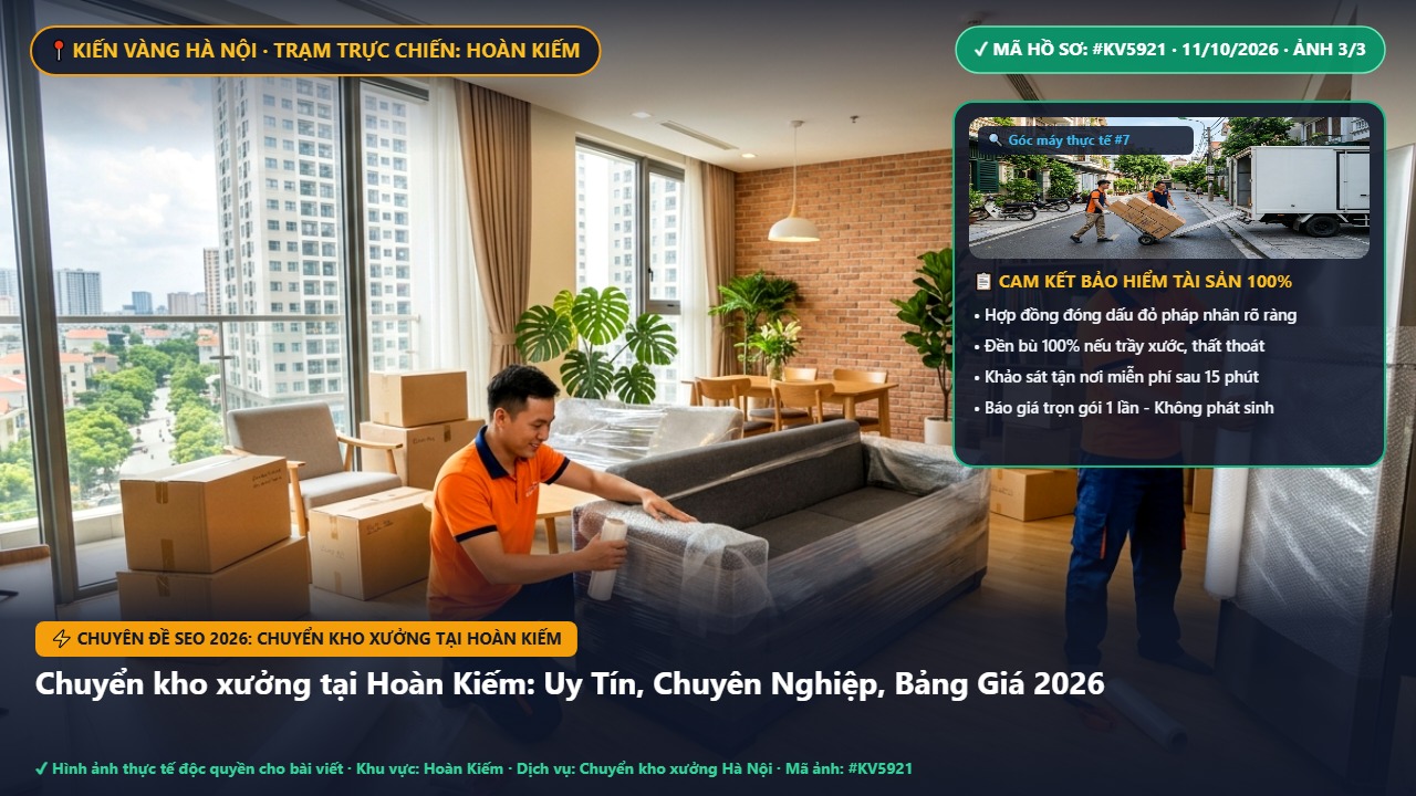 Hình ảnh thực tế nghiệm thu ca chuyển kho xưởng tại hoàn kiếm tại Quận Hoàn Kiếm Hà Nội - Công Ty Vận Chuyển Kiến Vàng Hà Nội