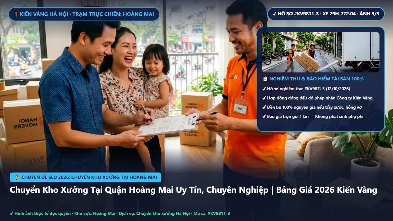 Hình ảnh thực tế nghiệm thu ca chuyển kho xưởng tại hoàng mai tại Quận Hoàng Mai Hà Nội - Công Ty Vận Chuyển Kiến Vàng Hà Nội