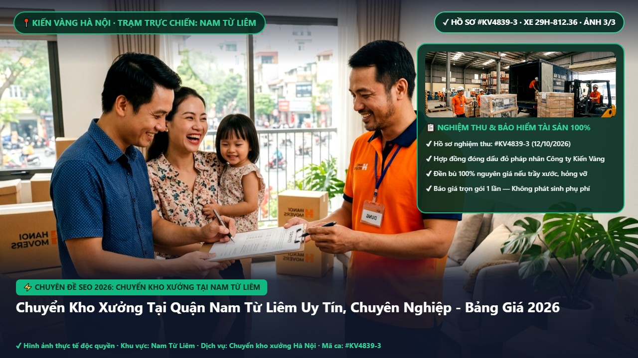 Hình ảnh thực tế nghiệm thu ca chuyển kho xưởng tại nam từ liêm tại Quận Nam Từ Liêm Hà Nội - Công Ty Vận Chuyển Kiến Vàng Hà Nội