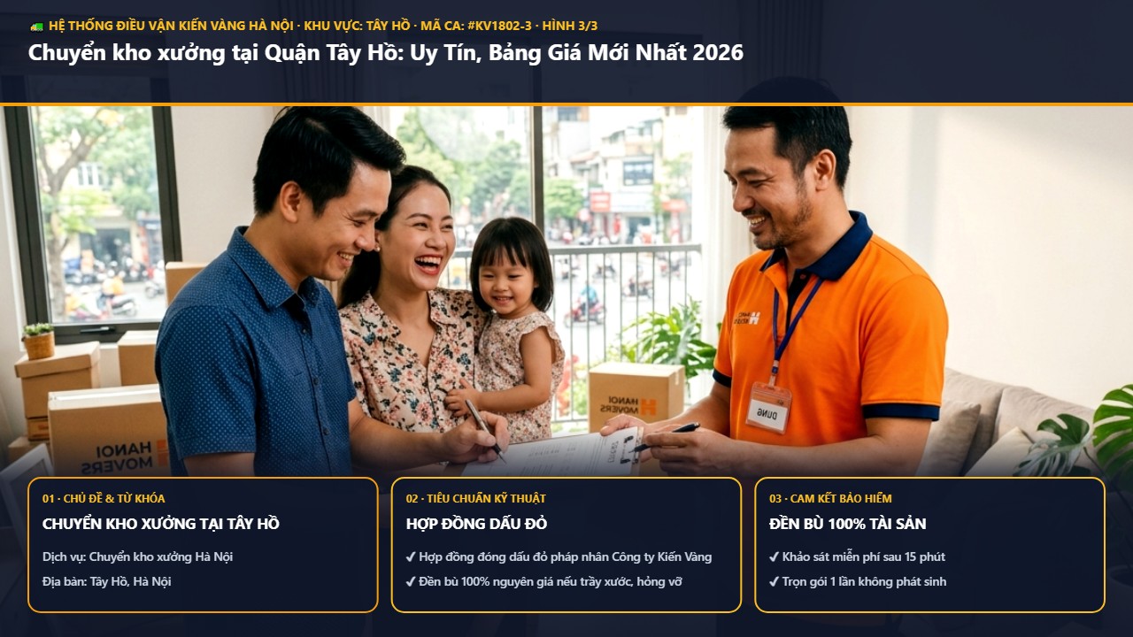 Hình ảnh thực tế nghiệm thu ca chuyển kho xưởng tại tây hồ tại Quận Tây Hồ Hà Nội - Công Ty Vận Chuyển Kiến Vàng Hà Nội
