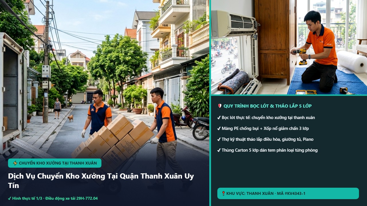 chuyển kho xưởng tại thanh xuân - Dịch Vụ Chuyển Kho Xưởng Tại Quận Thanh Xuân Uy Tín – Bảng Giá 2026 | Kiến Vàng Thanh Xuân (Hình thực tế 1)