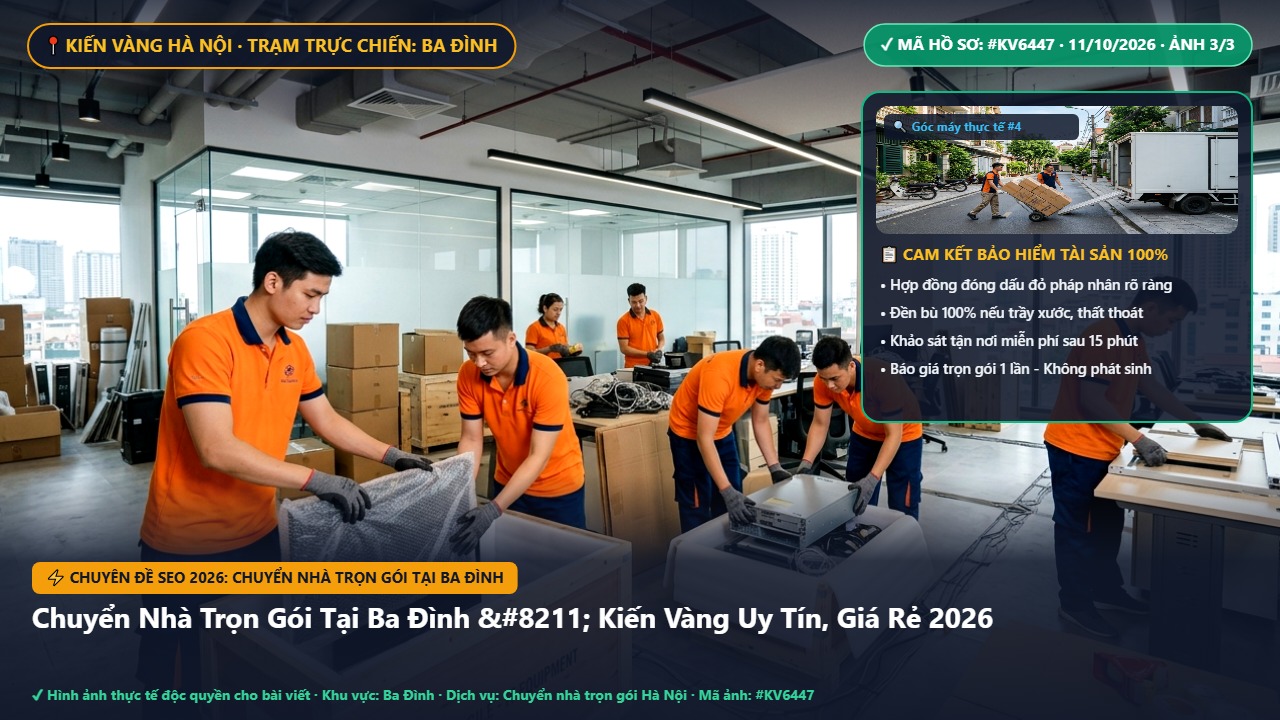 Hình ảnh thực tế nghiệm thu ca chuyển nhà trọn gói tại ba đình tại Quận Ba Đình Hà Nội - Công Ty Vận Chuyển Kiến Vàng Hà Nội