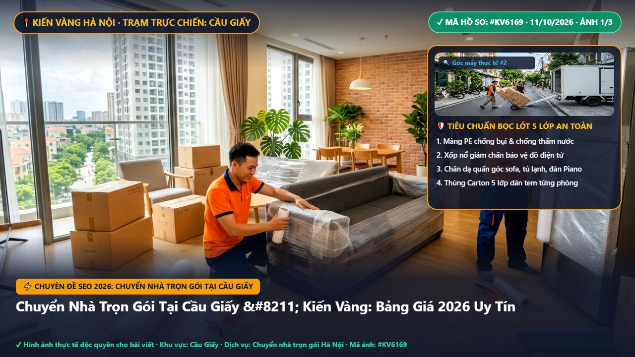 chuyển nhà trọn gói tại cầu giấy - Chuyển Nhà Trọn Gói Tại Cầu Giấy – Kiến Vàng: Bảng Giá 2026 Uy Tín | Kiến Vàng Cầu Giấy (Hình thực tế 1)