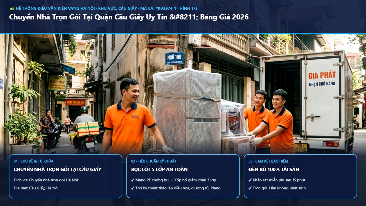 chuyển nhà trọn gói tại cầu giấy - Chuyển Nhà Trọn Gói Tại Quận Cầu Giấy Uy Tín – Bảng Giá 2026 | Kiến Vàng Cầu Giấy (Hình thực tế 1)
