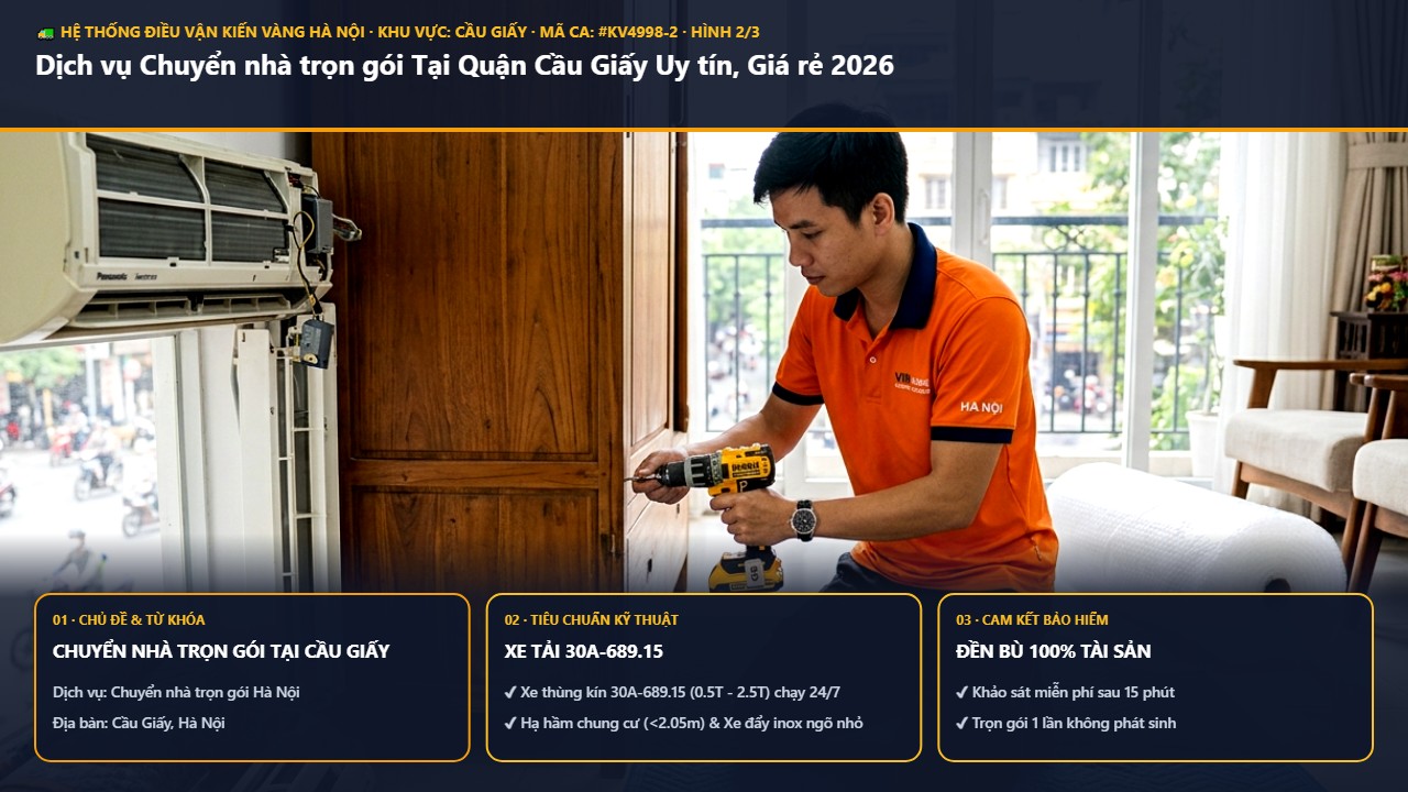 chuyển nhà trọn gói tại cầu giấy - Dịch vụ Chuyển nhà trọn gói Tại Quận Cầu Giấy Uy tín, Giá rẻ 2026 | Kiến Vàng Cầu Giấy (Hình thực tế 2)