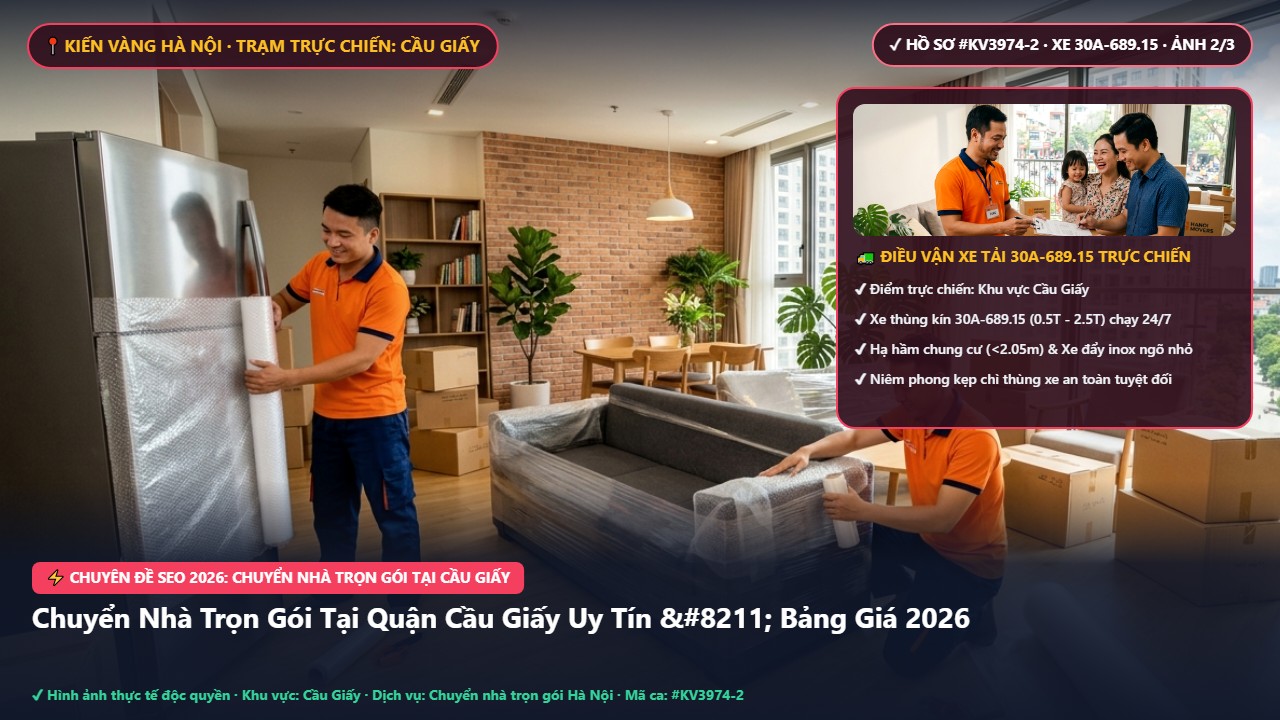 chuyển nhà trọn gói tại cầu giấy - Chuyển Nhà Trọn Gói Tại Quận Cầu Giấy Uy Tín – Bảng Giá 2026 | Kiến Vàng Cầu Giấy (Hình thực tế 2)