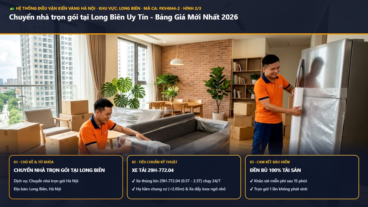 chuyển nhà trọn gói tại long biên - Chuyển nhà trọn gói tại Long Biên Uy Tín - Bảng Giá Mới Nhất 2026 | Kiến Vàng Long Biên (Hình thực tế 2)