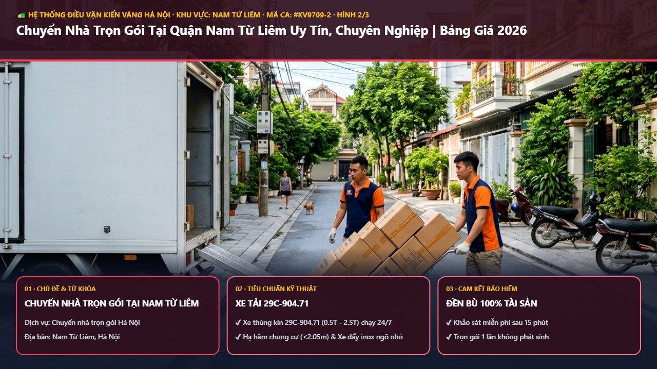 chuyển nhà trọn gói tại nam từ liêm - Chuyển Nhà Trọn Gói Tại Quận Nam Từ Liêm Uy Tín, Chuyên Nghiệp | Bảng Giá 2026 | Kiến Vàng Nam Từ Liêm (Hình thực tế 2)