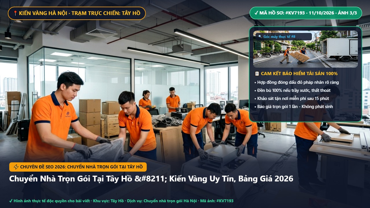 Hình ảnh thực tế nghiệm thu ca chuyển nhà trọn gói tại tây hồ tại Quận Tây Hồ Hà Nội - Công Ty Vận Chuyển Kiến Vàng Hà Nội