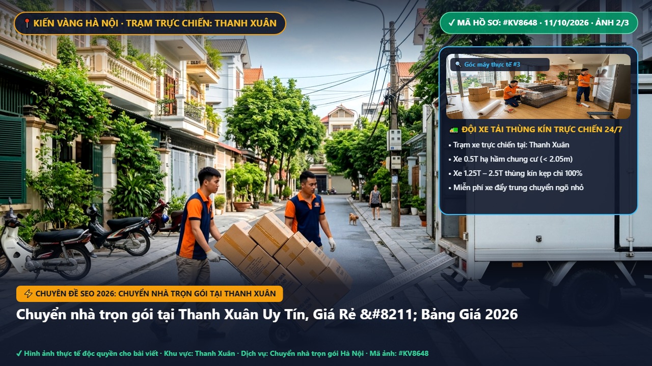 chuyển nhà trọn gói tại thanh xuân - Chuyển nhà trọn gói tại Thanh Xuân Uy Tín, Giá Rẻ – Bảng Giá 2026 | Kiến Vàng Thanh Xuân (Hình thực tế 2)