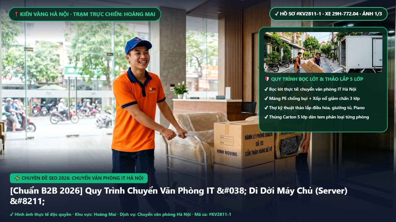 Chuyên gia Kiến Vàng khảo sát hệ thống máy chủ server IT