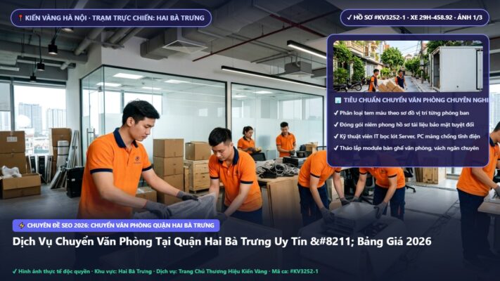 chuyển văn phòng quận hai bà trưng - Dịch Vụ Chuyển Văn Phòng Tại Quận Hai Bà Trưng Uy Tín – Bảng Giá 2026 | Kiến Vàng Hai Bà Trưng (Hình thực tế 1 - Mã #KV3252-1)