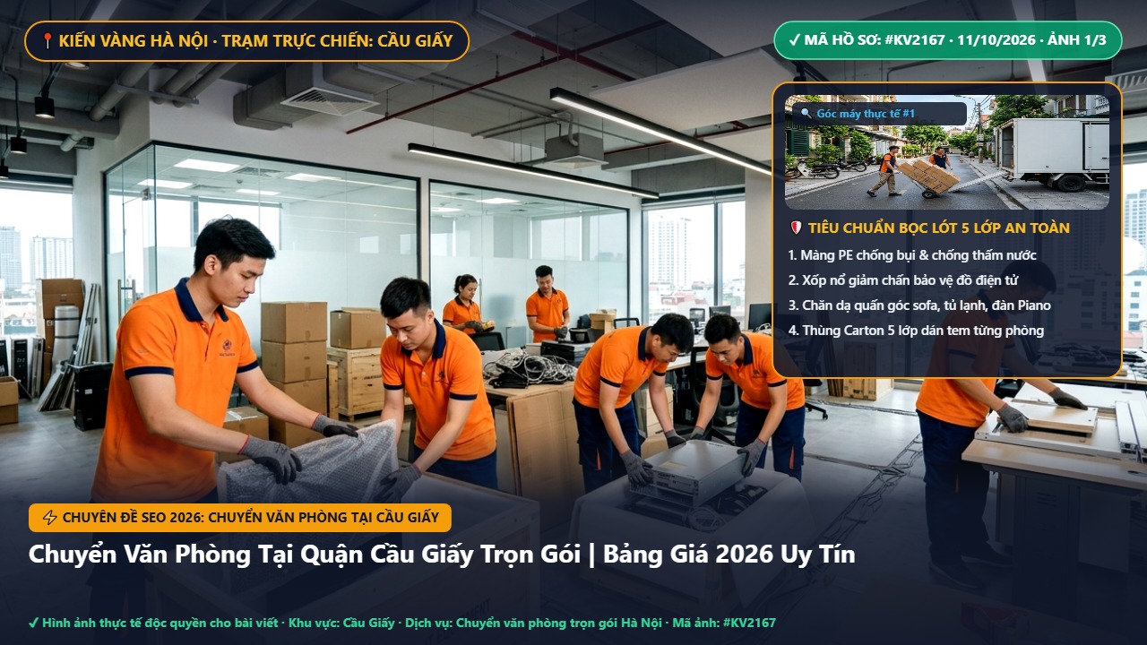 chuyển văn phòng tại cầu giấy - Chuyển Văn Phòng Tại Quận Cầu Giấy Trọn Gói | Bảng Giá 2026 Uy Tín | Kiến Vàng Cầu Giấy (Hình thực tế 1)