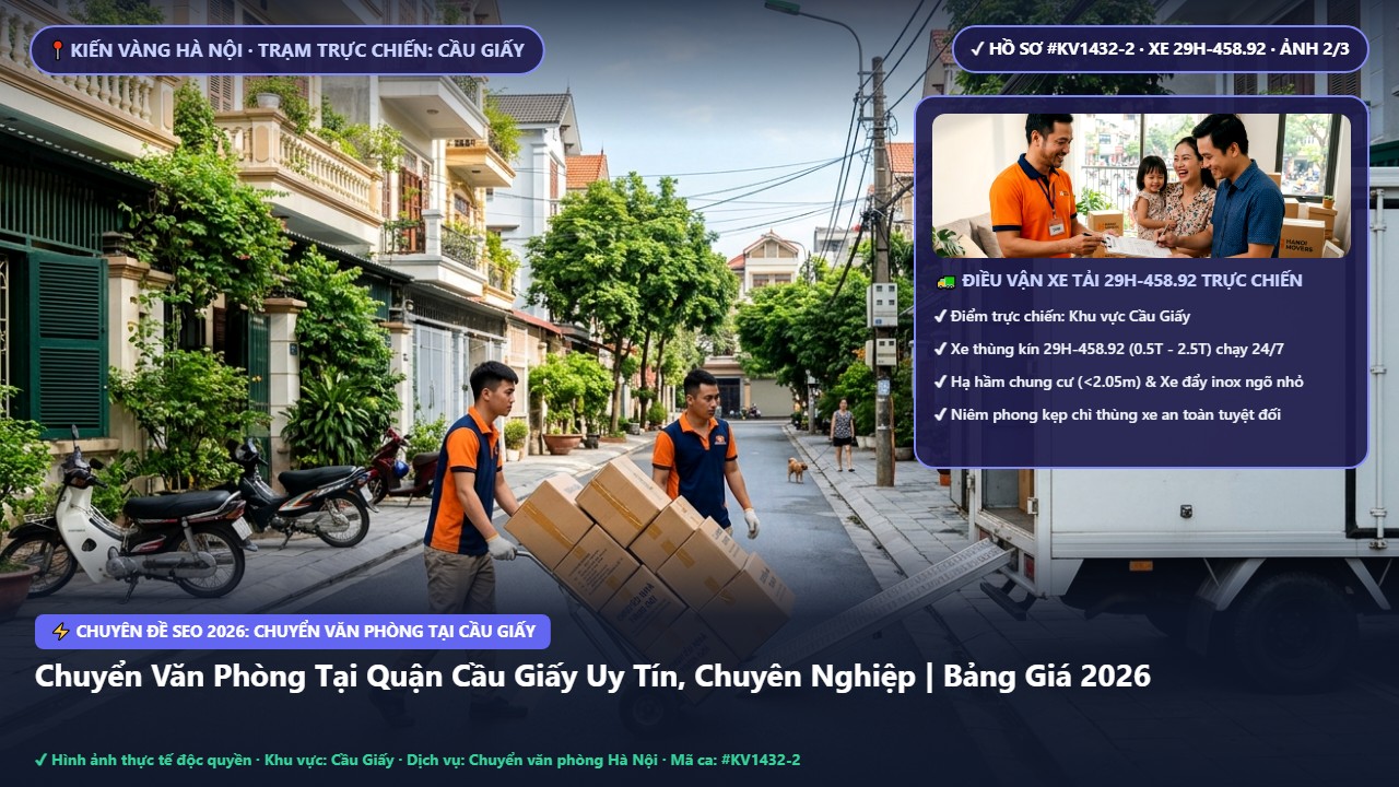 chuyển văn phòng tại cầu giấy - Chuyển Văn Phòng Tại Quận Cầu Giấy Uy Tín, Chuyên Nghiệp | Bảng Giá 2026 | Kiến Vàng Cầu Giấy (Hình thực tế 2)