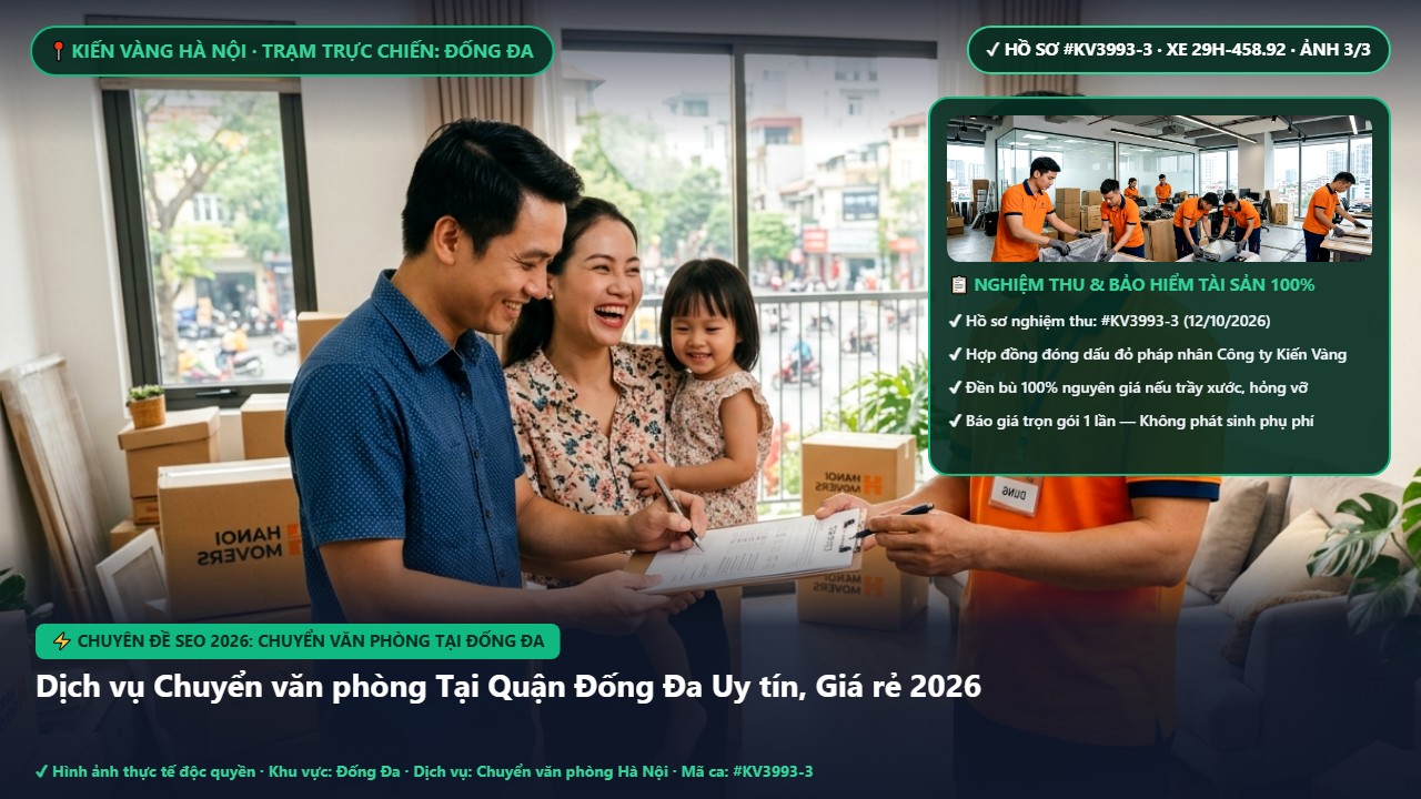 Hình ảnh thực tế nghiệm thu ca chuyển văn phòng tại đống đa tại Quận Đống Đa Hà Nội - Công Ty Vận Chuyển Kiến Vàng Hà Nội