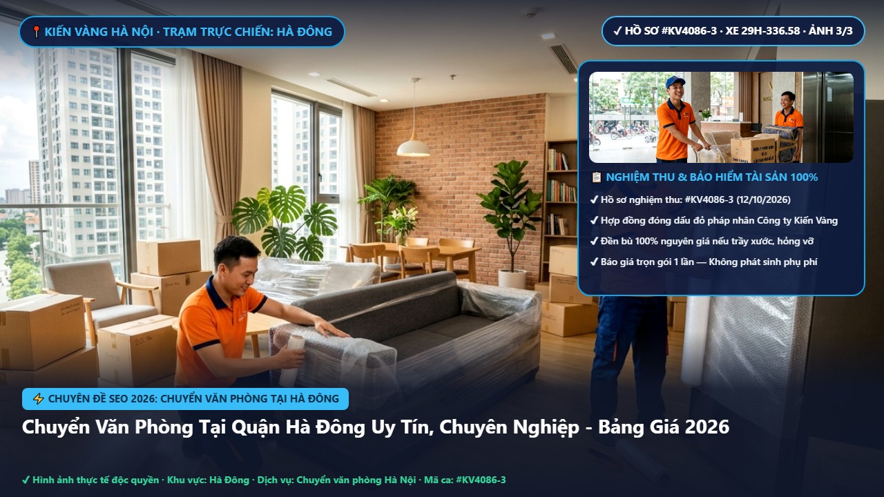 Hình ảnh thực tế nghiệm thu ca chuyển văn phòng tại hà đông tại Quận Hà Đông Hà Nội - Công Ty Vận Chuyển Kiến Vàng Hà Nội