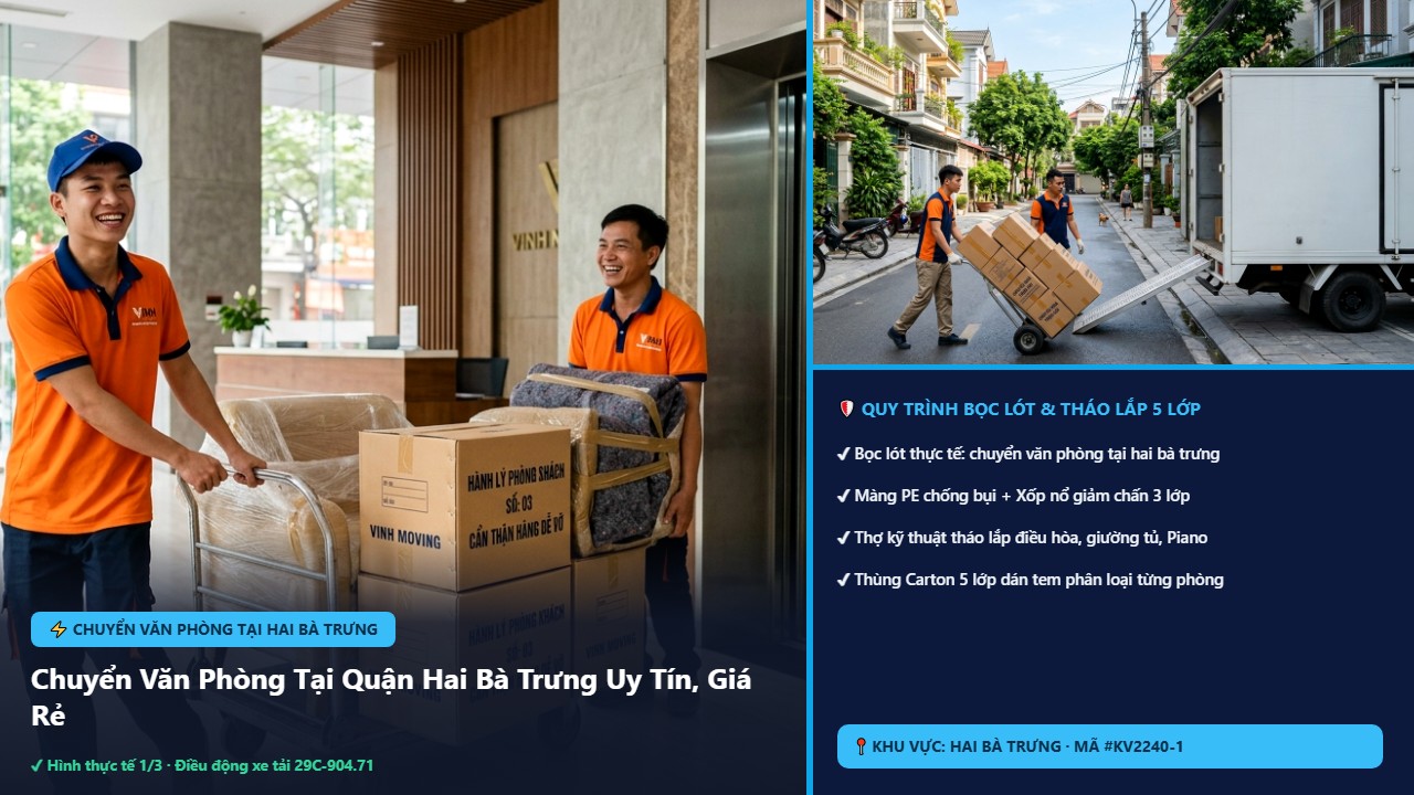 chuyển văn phòng tại hai bà trưng - Chuyển Văn Phòng Tại Quận Hai Bà Trưng Uy Tín, Giá Rẻ 2026 - Kiến Vàng | Kiến Vàng Hai Bà Trưng (Hình thực tế 1)