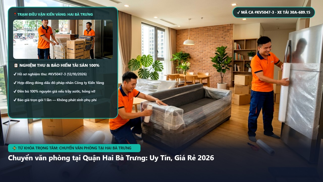 Hình ảnh thực tế nghiệm thu ca chuyển văn phòng tại hai bà trưng tại Quận Hai Bà Trưng Hà Nội - Công Ty Vận Chuyển Kiến Vàng Hà Nội