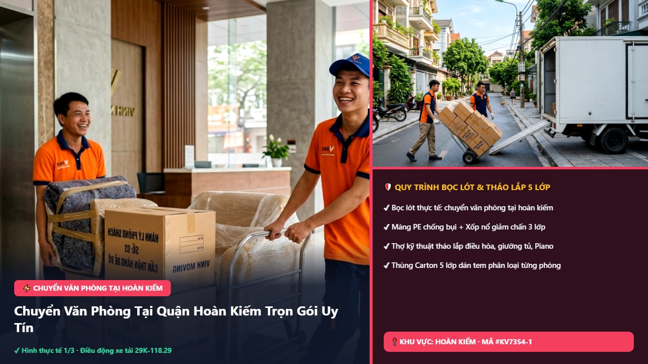 chuyển văn phòng tại hoàn kiếm - Chuyển Văn Phòng Tại Quận Hoàn Kiếm Trọn Gói Uy Tín | Bảng Giá 2026 | Kiến Vàng Hoàn Kiếm (Hình thực tế 1)