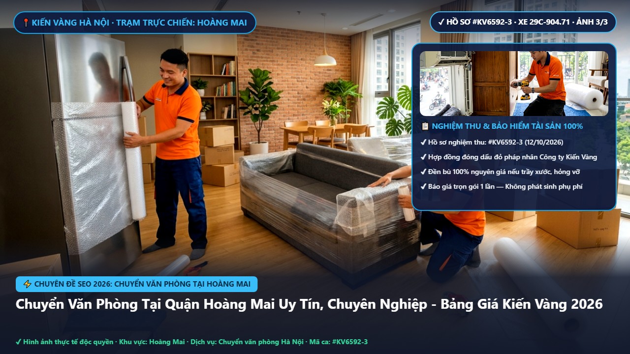 Hình ảnh thực tế nghiệm thu ca chuyển văn phòng tại hoàng mai tại Quận Hoàng Mai Hà Nội - Công Ty Vận Chuyển Kiến Vàng Hà Nội