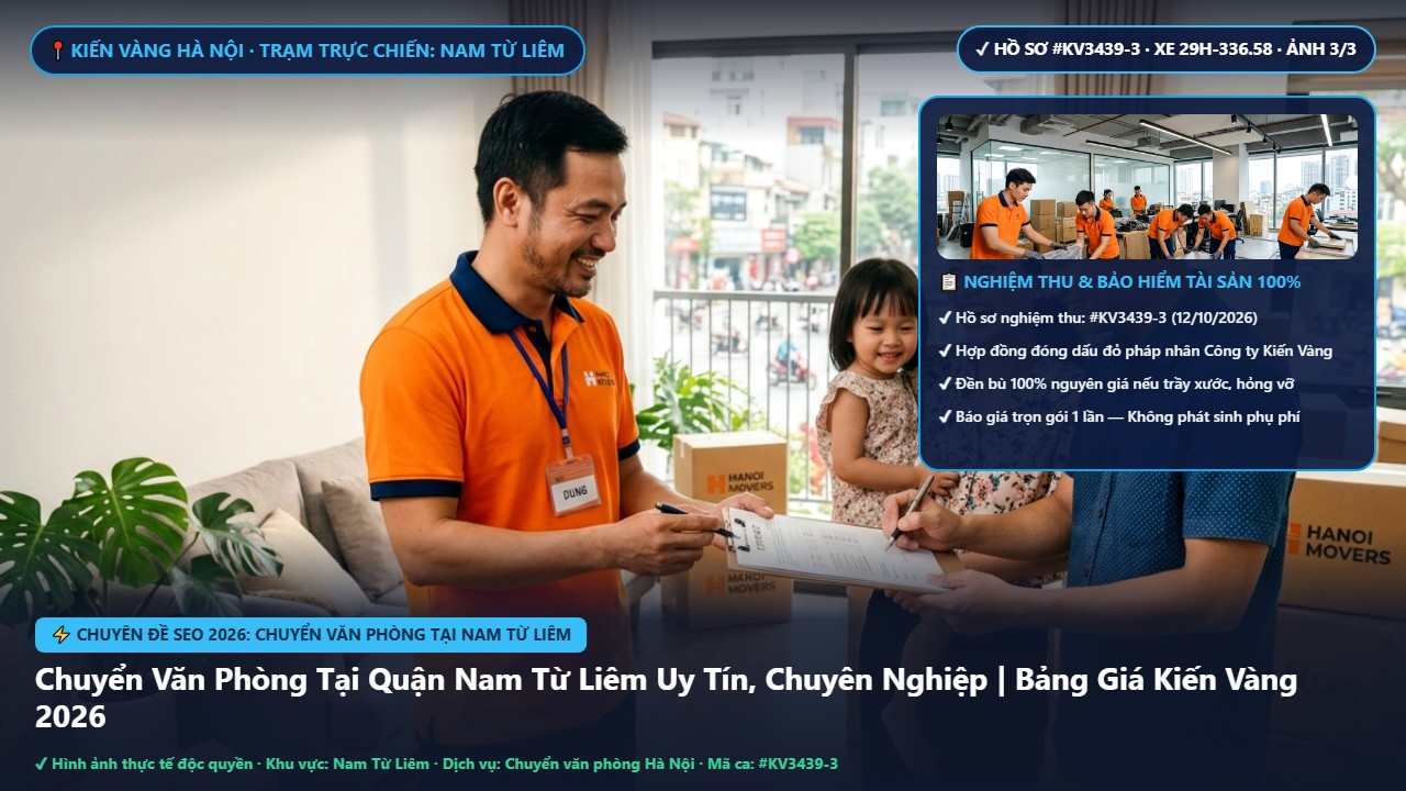 Hình ảnh thực tế nghiệm thu ca chuyển văn phòng tại nam từ liêm tại Quận Nam Từ Liêm Hà Nội - Công Ty Vận Chuyển Kiến Vàng Hà Nội