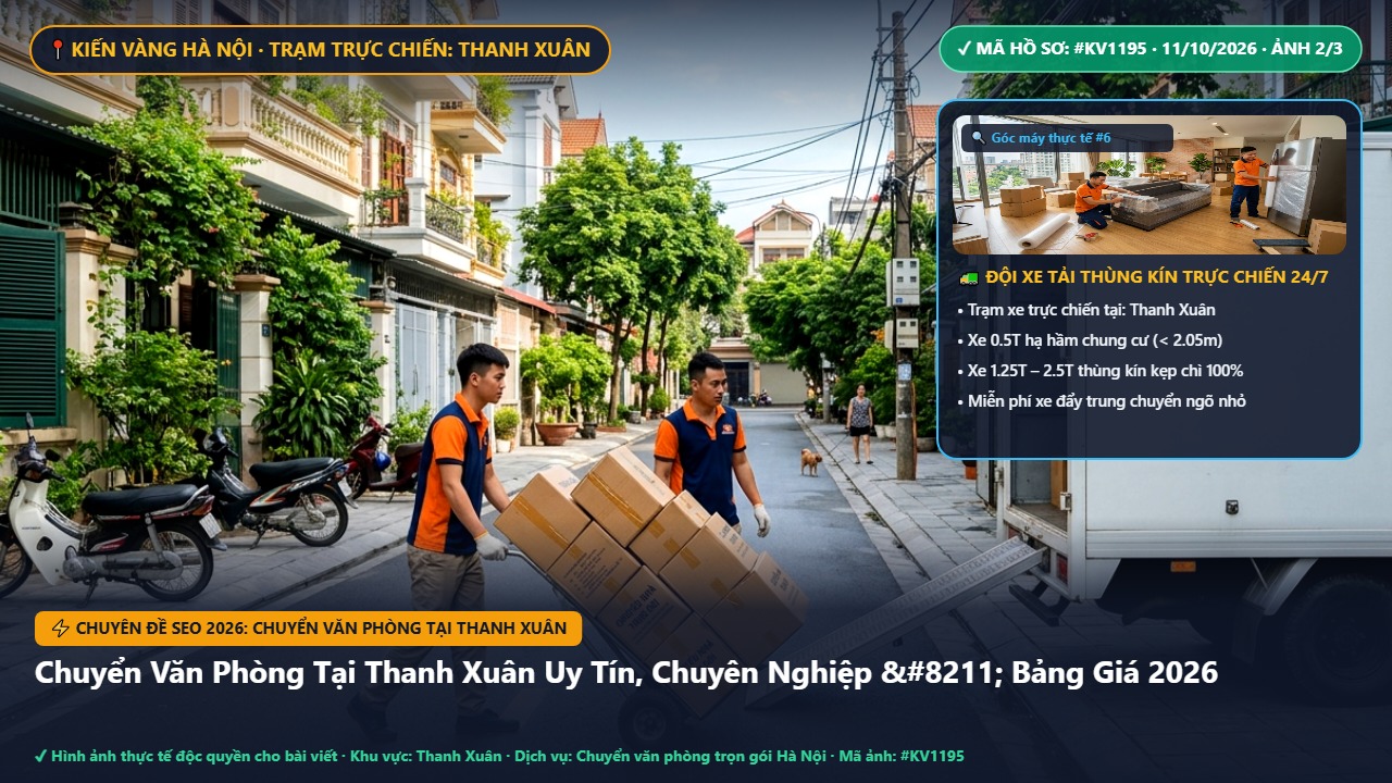 chuyển văn phòng tại thanh xuân - Chuyển Văn Phòng Tại Thanh Xuân Uy Tín, Chuyên Nghiệp – Bảng Giá 2026 | Kiến Vàng Thanh Xuân (Hình thực tế 2)
