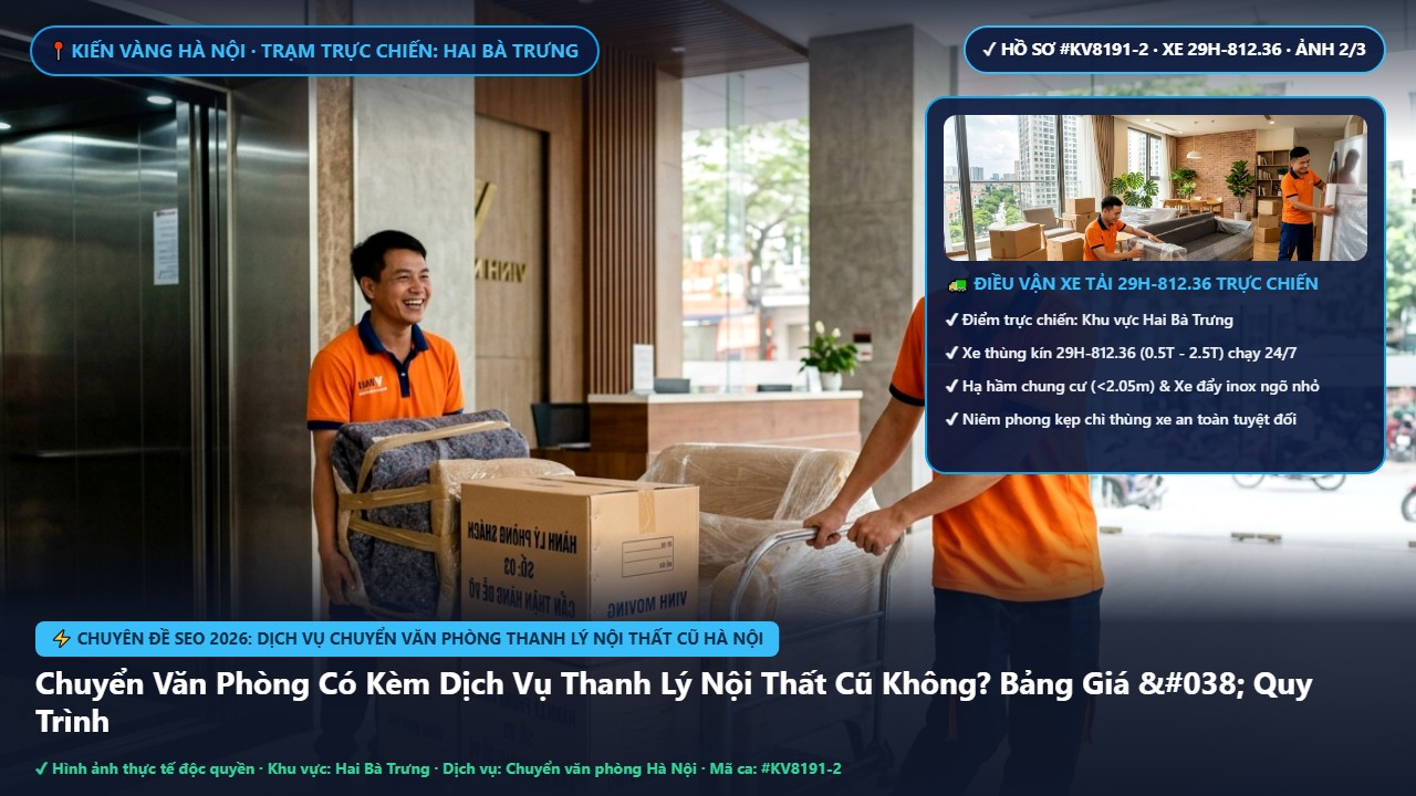 Kiến Vàng phân loại rác thải và đồ thanh lý chuẩn ESG 2026