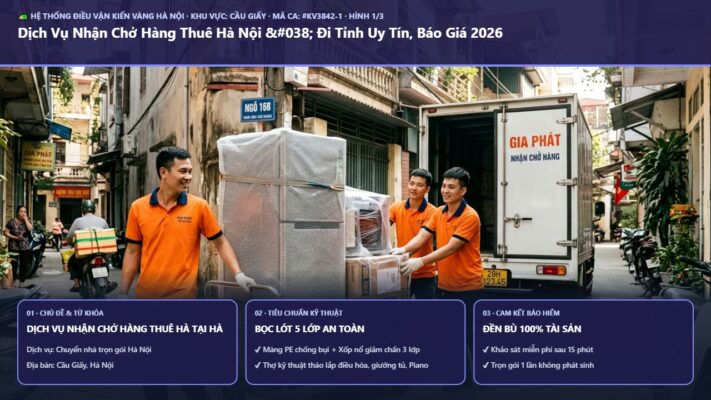 dịch vụ nhận chở hàng thuê hà tại Hà Nội - Dịch Vụ Nhận Chở Hàng Thuê Hà Nội & Đi Tỉnh Uy Tín, Báo Giá 2026 | Kiến Vàng Cầu Giấy (Hình thực tế 1 - Mã #KV3842-1)