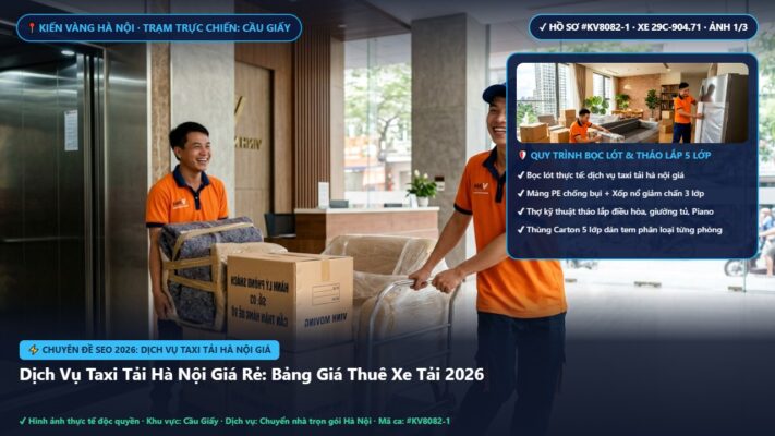 dịch vụ taxi tải hà nội giá - Dịch Vụ Taxi Tải Hà Nội Giá Rẻ: Bảng Giá Thuê Xe Tải 2026 | Kiến Vàng Cầu Giấy (Hình thực tế 1 - Mã #KV8082-1)