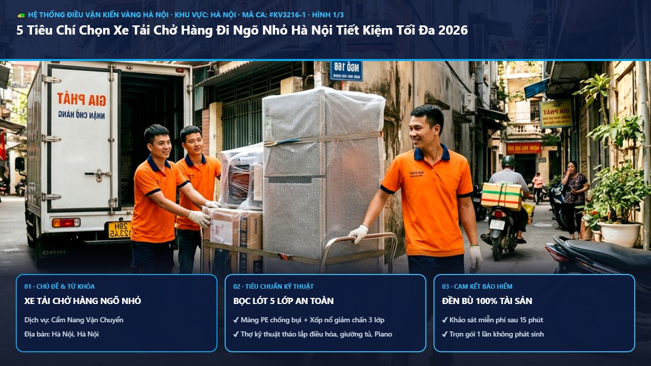 5 Tiêu Chí Chọn Xe Tải Chở Hàng Đi Ngõ Nhỏ Hà Nội Tiết Kiệm Tối Đa 2026 - 5 Tiêu Chí Chọn Xe Tải Chở Hàng Đi Ngõ Nhỏ Hà Nội Tiết Kiệm Tối Đa 2026 | Kiến Vàng Hà Nội (Hình thực tế 1)